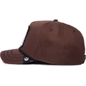 casquette-courbee-marron-snapback-porc-epic-prick-porcupine-100-the-farm-all-over-canvas-goorin-bros