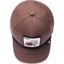 casquette-courbee-marron-snapback-porc-epic-prick-porcupine-100-the-farm-all-over-canvas-goorin-bros