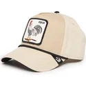 goorin-bros-beige-snapback-kappe-mit-gebogenem-schirm-gallo-cock-rooster-100-the-farm-all-over-canvas