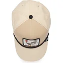 cappello-snapback-beige-con-visiera-curva-gallo-cock-rooster-100-the-farm-all-over-canvas-di-goorin-bros