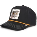 casquette-courbee-noire-snapback-hibou-wise-owl-100-the-farm-all-over-canvas-goorin-bros