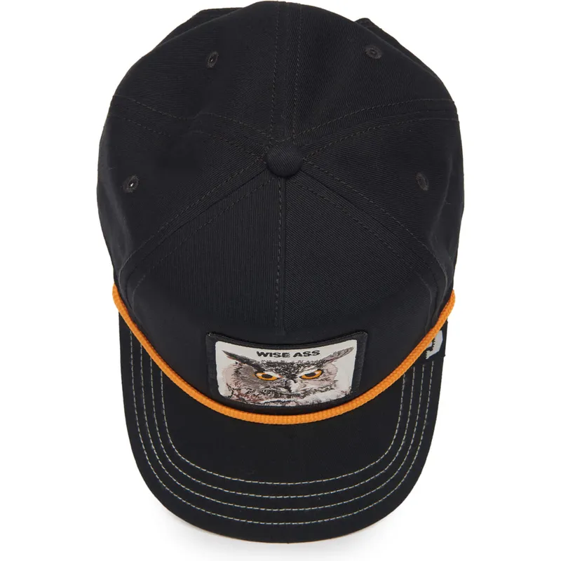 petten-gebogen-zwart-snapback-the-farm-van-goorin-bros