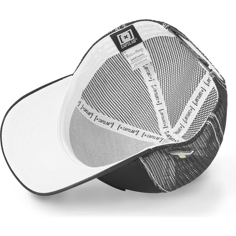 Capslab Rick & Morty Black Trucker Cap – Snapback Regolabile – 50% Cotone, 50% Poliestere