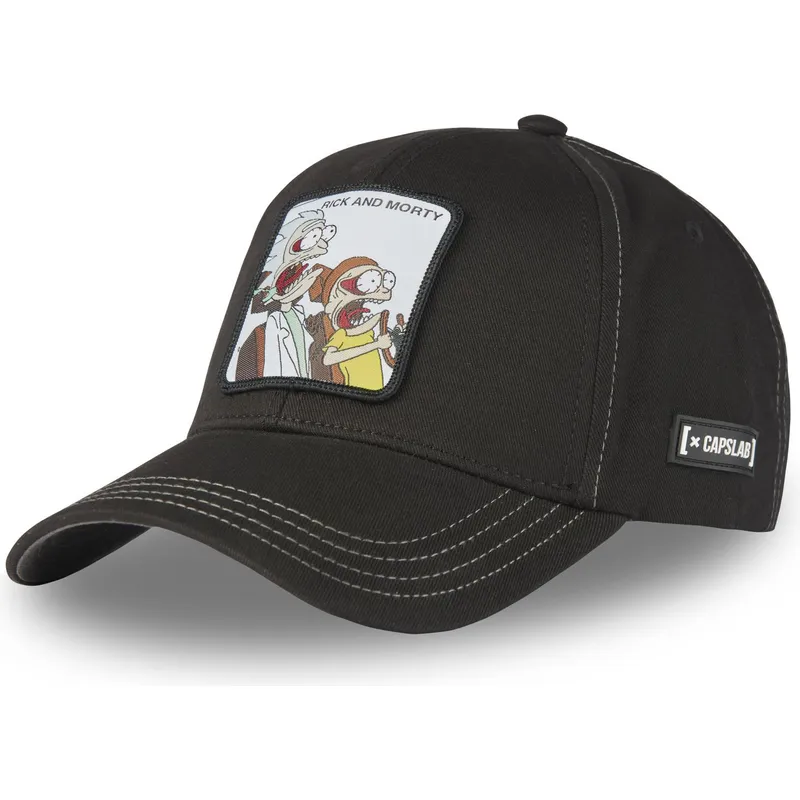 petten-gebogen-zwart-snapback-ra1-rick-en-morty-van-capslab