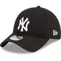 casquette-courbee-noire-ajustable-9twenty-herringbone-new-york-yankees-mlb-new-era