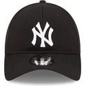 casquette-courbee-noire-ajustable-9twenty-herringbone-new-york-yankees-mlb-new-era