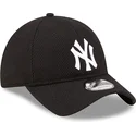 casquette-courbee-noire-ajustable-9twenty-herringbone-new-york-yankees-mlb-new-era