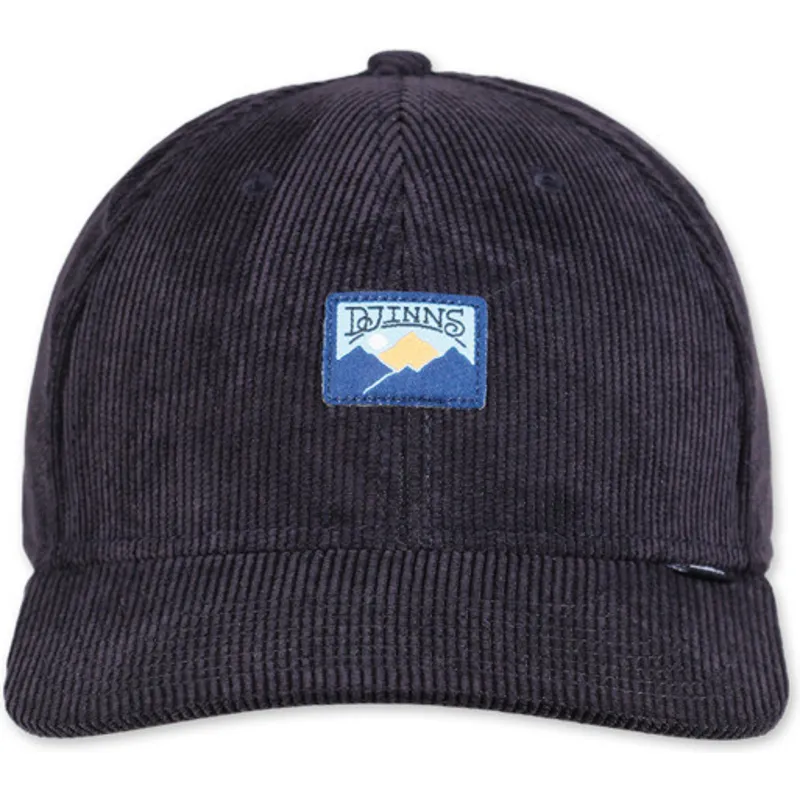 cappellino-curvo-nero-snapback-cord-mountains-truefit-di-djinns