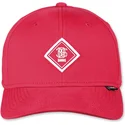 casquette-courbee-rouge-ajustable-brushed-twill-truefit-20-djinns