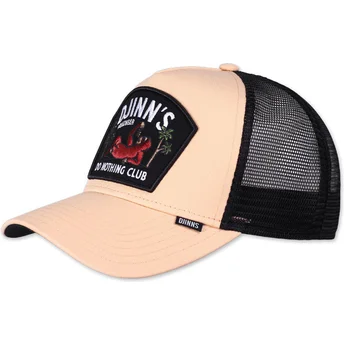 Casquette trucker beige et noire Do Nothing Club HFT DNC Sloth Djinns