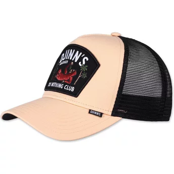 Djinns Do Nothing Club HFT DNC Sloth Beige and Black Trucker Hat