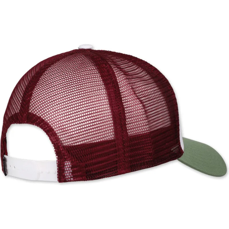 hvid-rod-og-gron-lazy-mermaid-hft-trucker-kasket-fra-djinns