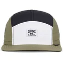 casquette-plate-blanche-noire-et-verte-ajustable-puffy-nylon-djinns