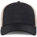 djinns-curved-brim-hft-puffy-nylon-black-and-beige-snapback-cap