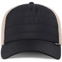 petten-gebogen-zwart-snapback-hft-puffy-nylon-van-djinns
