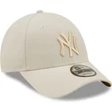 casquette-courbee-beige-snapback-avec-logo-beige-9forty-tonal-repreve-new-york-yankees-mlb-new-era