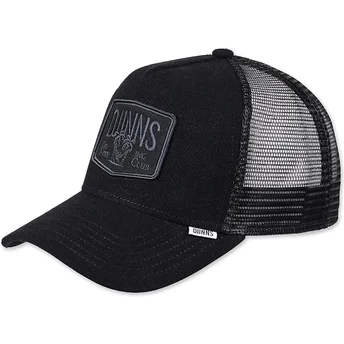 Petten gebogen zwart snapback Hippy Canvas HFT van Djinns