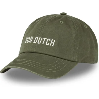 Casquette courbée verte ajustable DC K Von Dutch