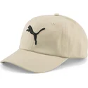 casquette-courbee-beige-ajustable-essentials-cat-logo-puma