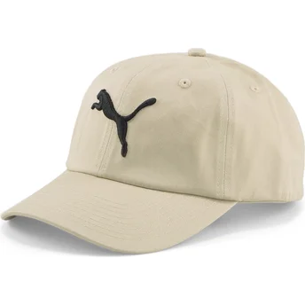 Casquette courbée beige ajustable Essentials Cat Logo Puma