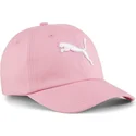 petten-gebogen-roze-verstelbaar-voor-kinderen-essentials-cat-van-puma