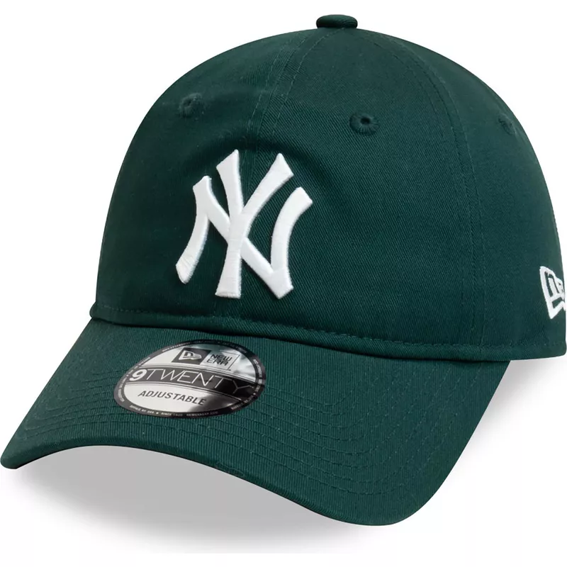gorra-curva-verde-oscuro-ajustable-9twenty-league-essential-de-new-york-yankees-mlb-de-new-era