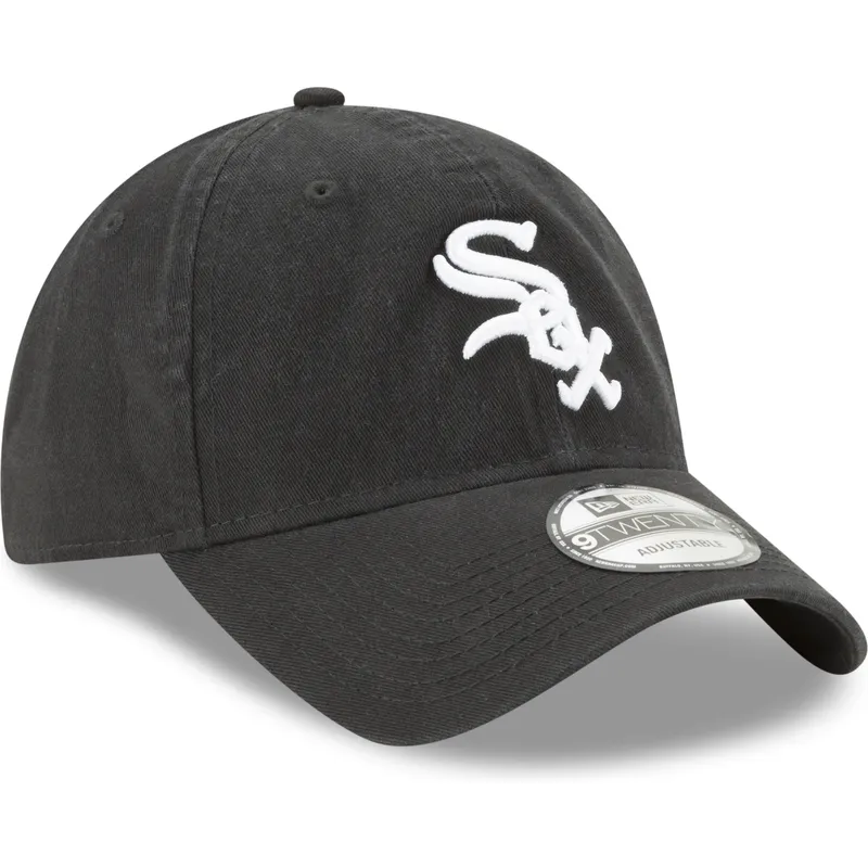 petten-gebogen-zwart-verstelbare-band-9twenty-core-classic-van-chicago-white-sox-mlb-van-new-era