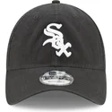 casquette-courbee-noire-ajustable-9twenty-core-classic-chicago-white-sox-mlb-new-era