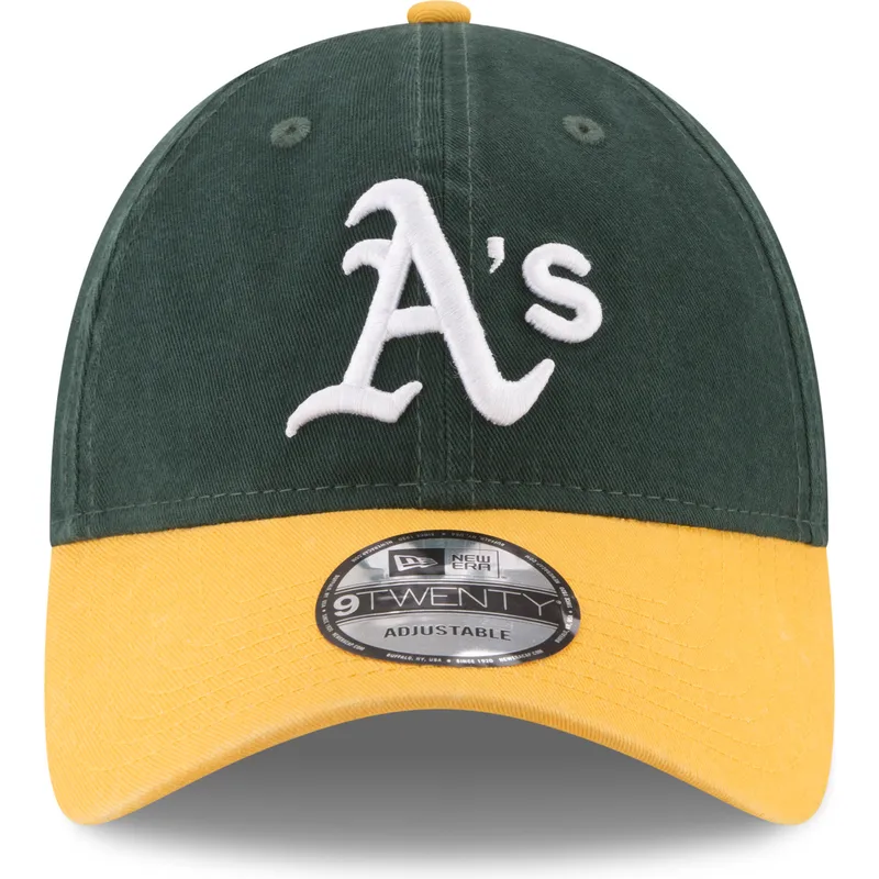petten-gebogen-groen-verstelbare-band-9twenty-core-classic-van-oakland-athletics-mlb-van-new-era