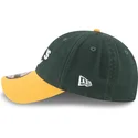 casquette-courbee-verte-et-jaune-ajustable-9twenty-core-classic-oakland-athletics-mlb-new-era