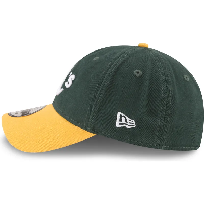 petten-gebogen-groen-verstelbare-band-9twenty-core-classic-van-oakland-athletics-mlb-van-new-era