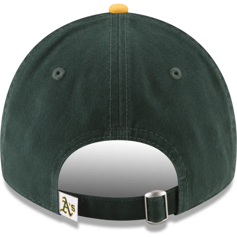 petten-gebogen-groen-verstelbare-band-9twenty-core-classic-van-oakland-athletics-mlb-van-new-era