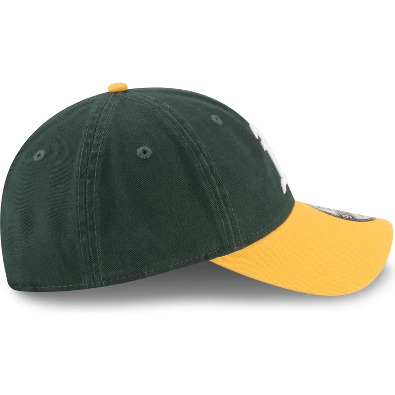 petten-gebogen-groen-verstelbare-band-9twenty-core-classic-van-oakland-athletics-mlb-van-new-era