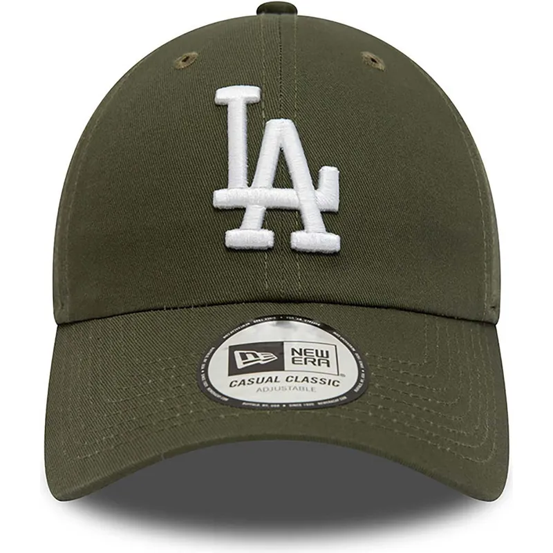 petten-gebogen-groen-verstelbaar-9twenty-league-essential-van-los-angeles-dodgers-mlb-van-new-era