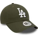 petten-gebogen-groen-verstelbare-band-9twenty-league-essential-van-los-angeles-dodgers-mlb-van-new-era