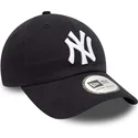 casquette-courbee-bleue-marine-ajustable-9twenty-league-essential-new-york-yankees-mlb-new-era