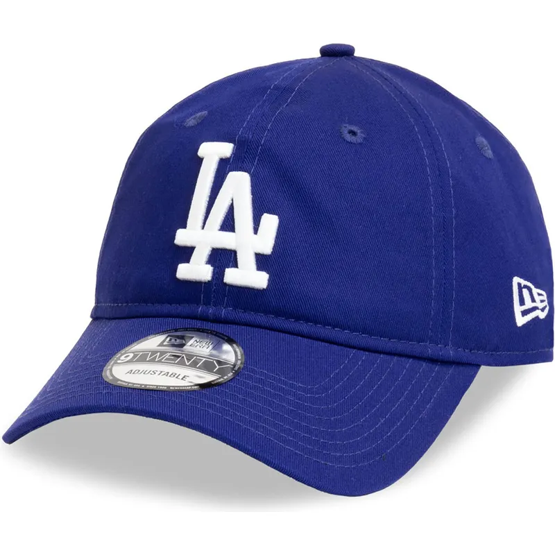 casquette-courbee-bleue-ajustable-9twenty-league-essential-los-angeles-dodgers-mlb-new-era