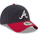 casquette-courbee-bleue-marine-et-rouge-ajustable-9twenty-core-classic-atlanta-braves-mlb-new-era