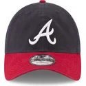 casquette-courbee-bleue-marine-et-rouge-ajustable-9twenty-core-classic-atlanta-braves-mlb-new-era