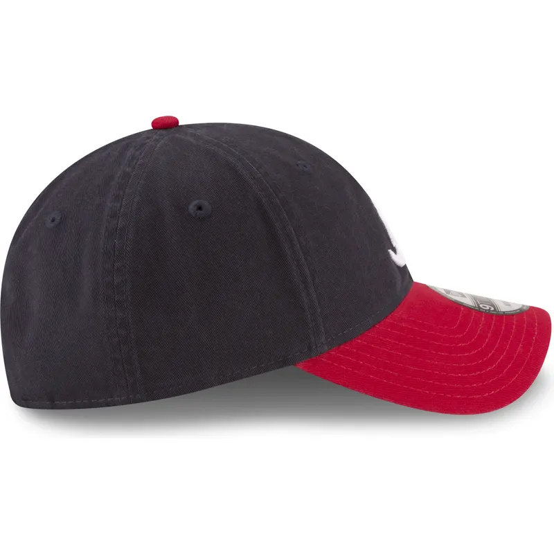 cappellino-con-visiera-curva-blu-marino-e-rosso-regolabile-9twenty-core-classic-di-atlanta-braves-mlb-di-new-era