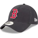 casquette-courbee-bleue-marine-ajustable-9twenty-core-classic-boston-red-sox-mlb-new-era