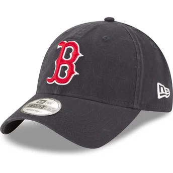 Cappellino curvo blu marino regolabile 9TWENTY Core Classic dei Boston Red Sox MLB di New Era