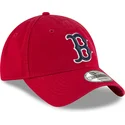 rod-justerbar-kurvet-kasket-med-marineblat-logo-9twenty-core-classic-fra-boston-red-sox-mlb-fra-new-era