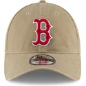 petten-gebogen-bruin-verstelbare-band-claro-9twenty-core-classic-van-boston-red-sox-mlb-van-new-era