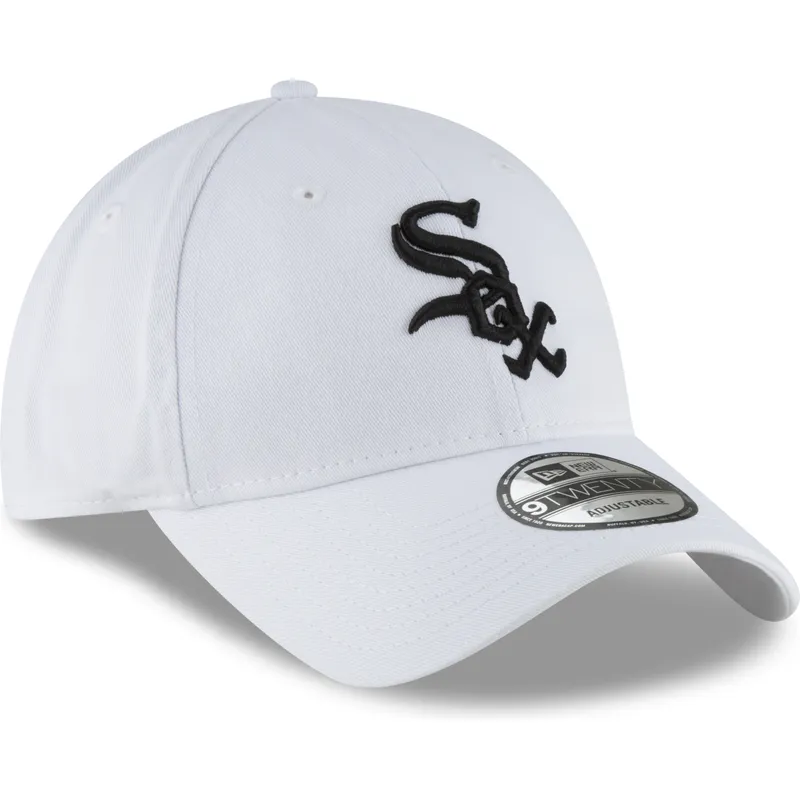 petten-gebogen-wit-verstelbaar-9twenty-core-classic-van-chicago-white-sox-mlb-van-new-era
