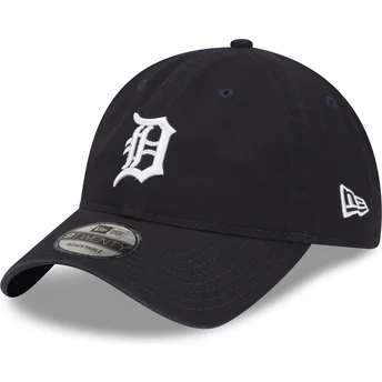 Justerbar marineblå buet kasket 9TWENTY Core Classic fra Detroit Tigers MLB fra New Era