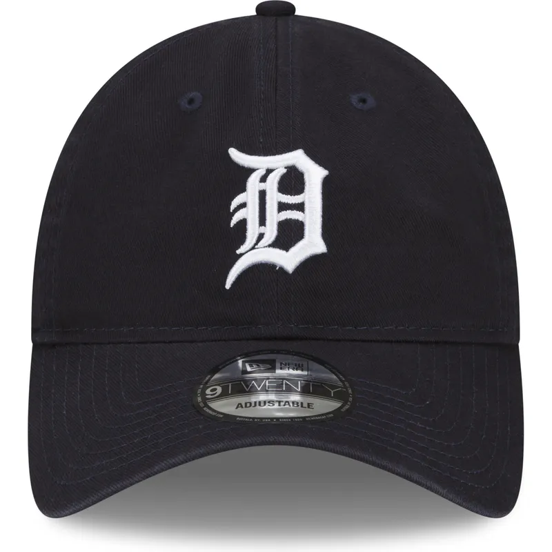 petten-gebogen-marineblauw-verstelbaar-9twenty-core-classic-van-detroit-tigers-mlb-van-new-era