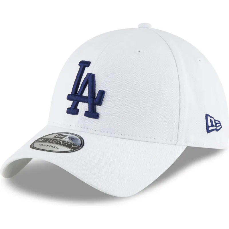 biala-regulowana-czapka-z-zakrzywionym-daszkiem-z-niebieskim-logo-9twenty-core-classic-los-angeles-dodgers-mlb-new-era