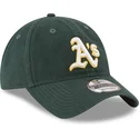 casquette-courbee-verte-ajustable-9twenty-core-classic-oakland-athletics-mlb-new-era