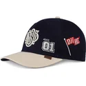 gorra-curva-azul-marino-y-beige-ajustable-anniversary-truefit-de-djinns